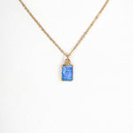 Collier Blue Square Elegance - Eight Ounce Jewelry