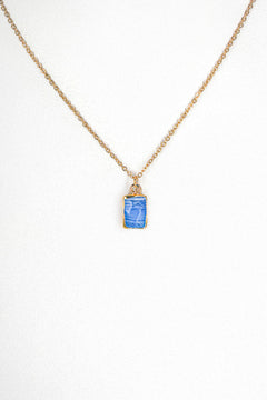 Collier Blue Square Elegance - Eight Ounce Jewelry